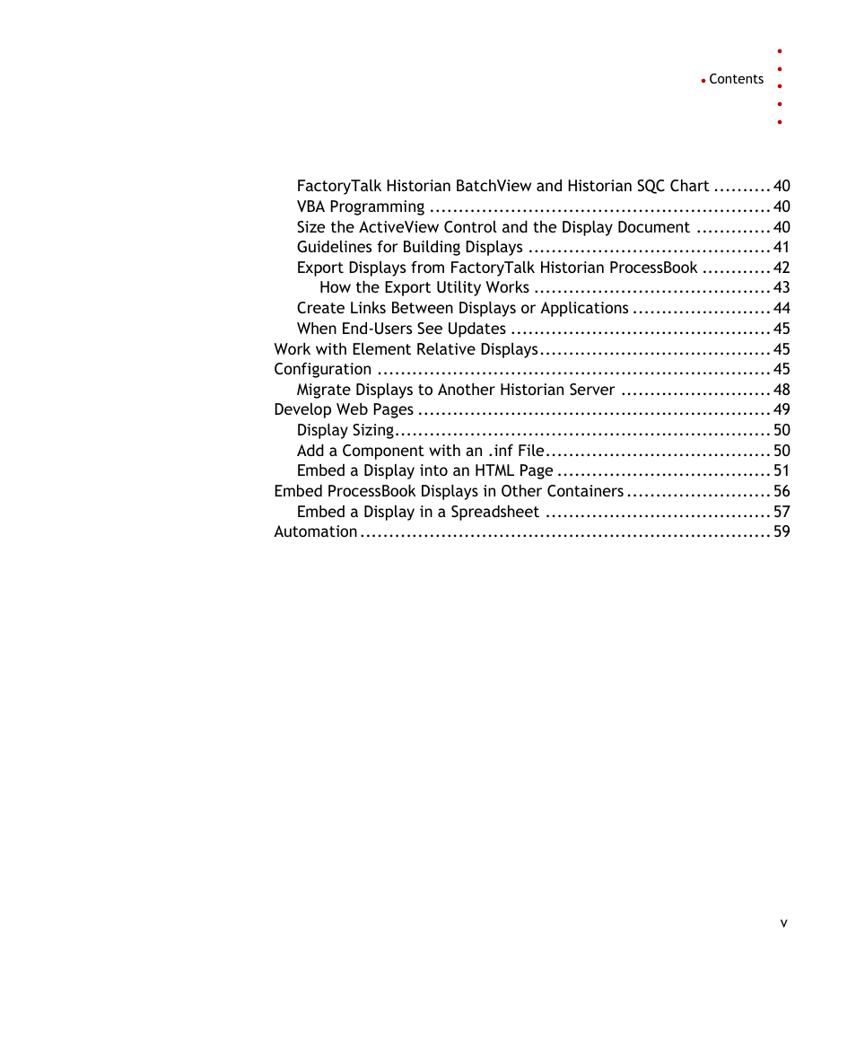 Rockwell Automation FactoryTalk Historian SE ActiveView 3.2 User Guide User Manual | Page 5 / 101