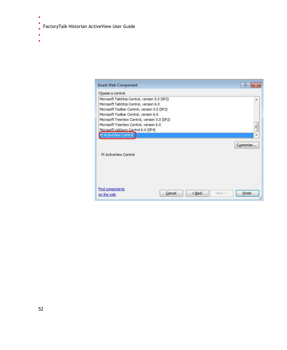 Rockwell Automation FactoryTalk Historian SE ActiveView 3.2 User Guide User Manual | Page 60 / 101