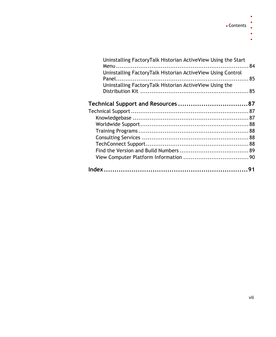 Rockwell Automation FactoryTalk Historian SE ActiveView 3.2 User Guide User Manual | Page 7 / 101