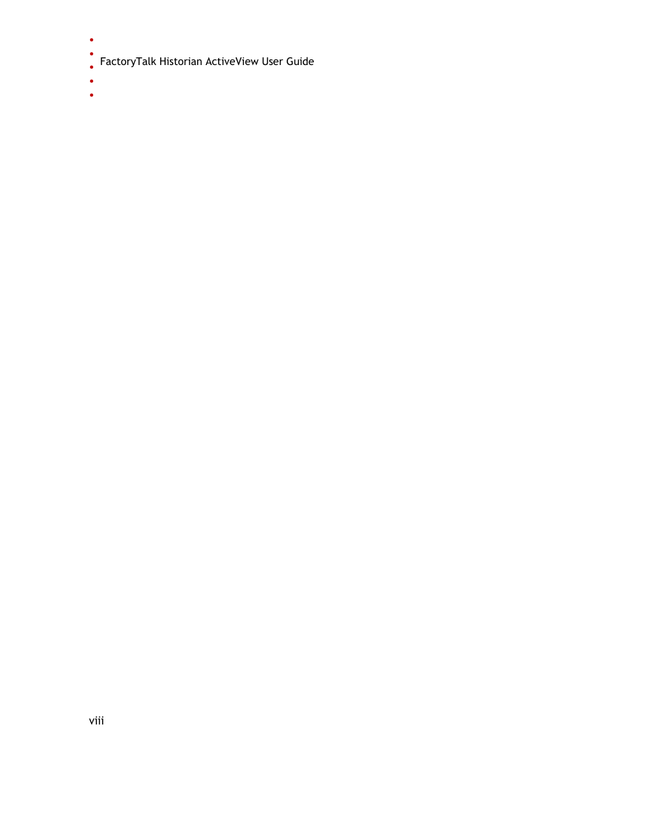 Rockwell Automation FactoryTalk Historian SE ActiveView 3.2 User Guide User Manual | Page 8 / 101