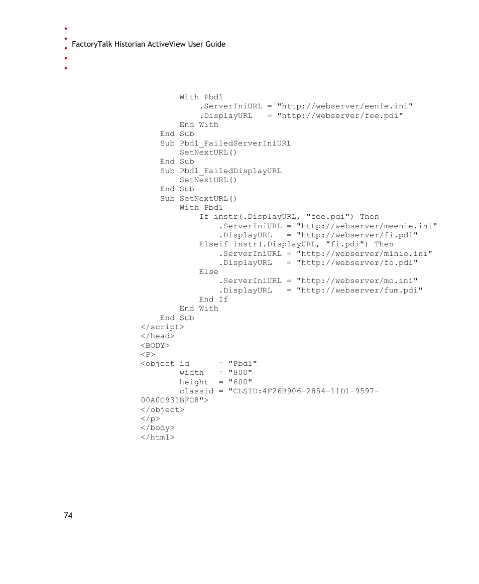Rockwell Automation FactoryTalk Historian SE ActiveView 3.2 User Guide User Manual | Page 82 / 101