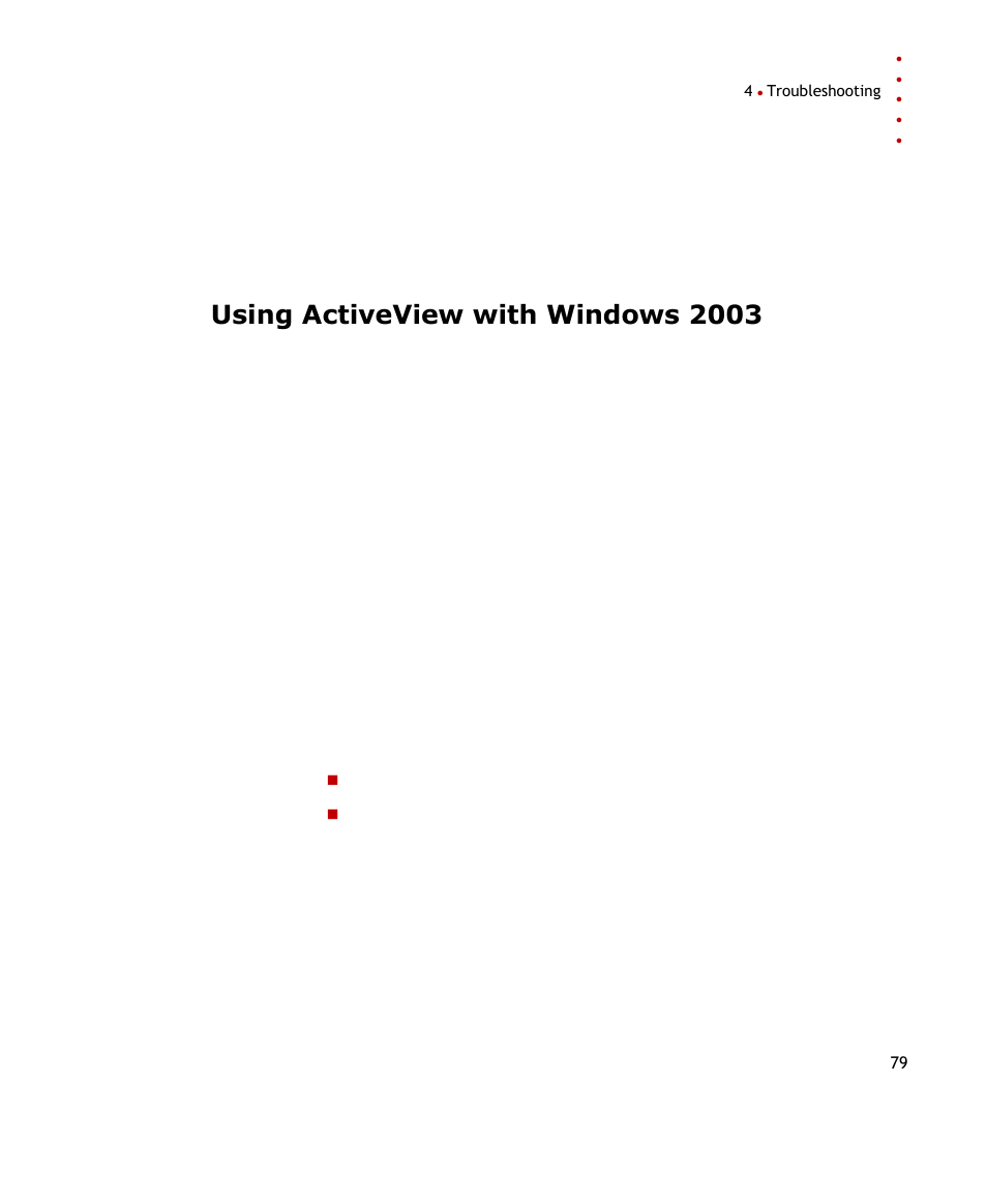 Using activeview with windows 2003 | Rockwell Automation FactoryTalk Historian SE ActiveView 3.2 User Guide User Manual | Page 87 / 101