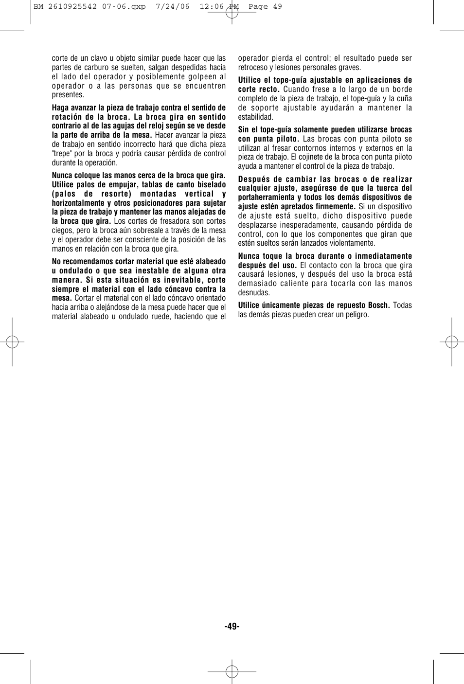 Bosch 0 601 617 061 User Manual | Page 49 / 68