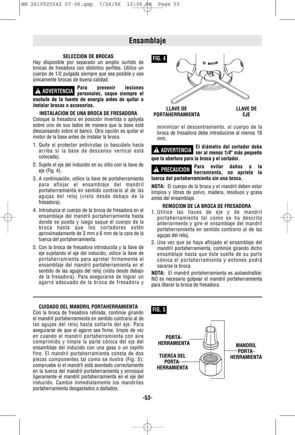 Ensamblaje | Bosch 0 601 617 061 User Manual | Page 53 / 68
