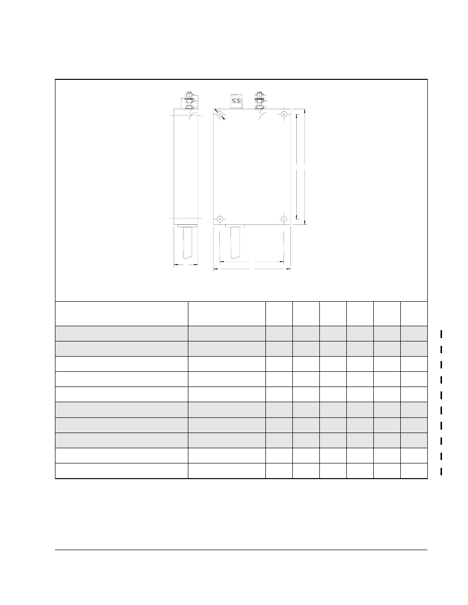 Dimensiones del filtro, Español | Rockwell Automation SP120 ACDrive 115VAC, 1Ph, 230VAC, 1Ph/3Ph, 1/4-5.0HP User Manual | Page 135 / 210