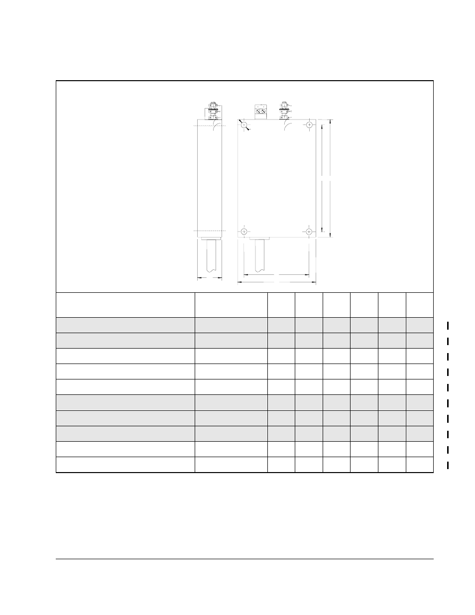 Dimensões do filtro, Portugu | Rockwell Automation SP120 ACDrive 115VAC, 1Ph, 230VAC, 1Ph/3Ph, 1/4-5.0HP User Manual | Page 203 / 210