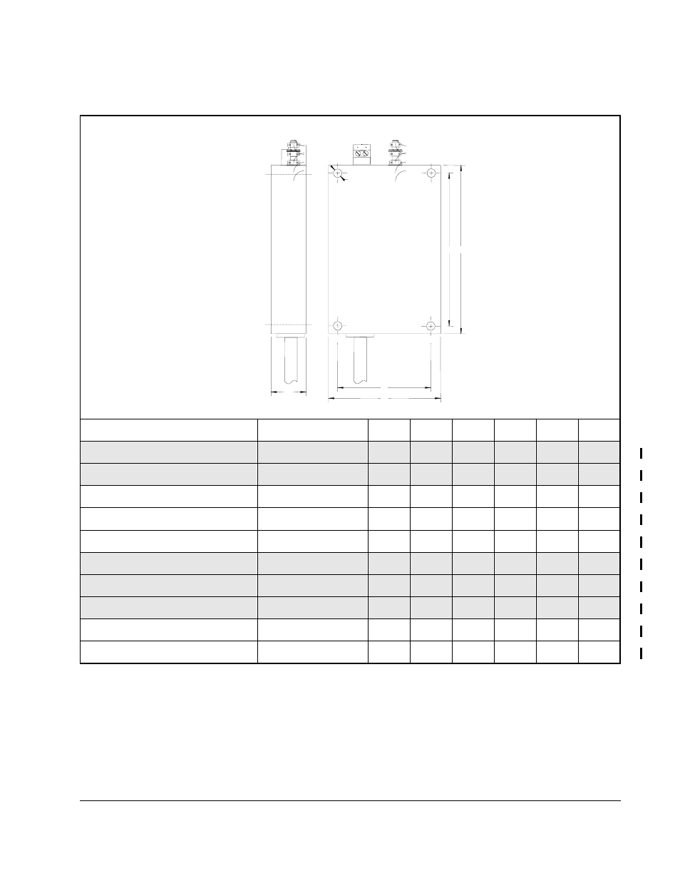 Filter dimensions, English | Rockwell Automation SP120 ACDrive 115VAC, 1Ph, 230VAC, 1Ph/3Ph, 1/4-5.0HP User Manual | Page 67 / 210