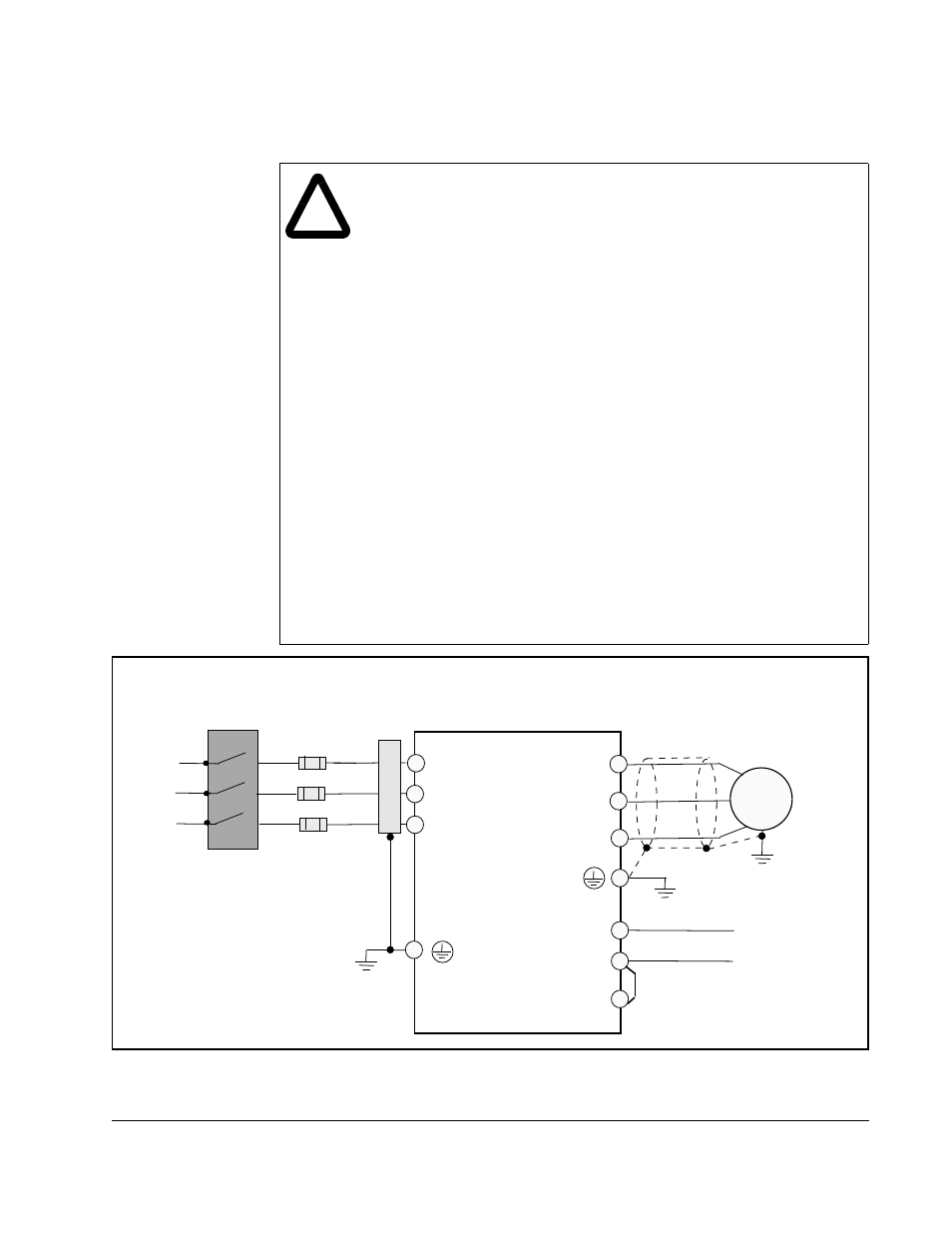 4 cableado de potencia al variador | Rockwell Automation SP120 ACDrive 115VAC, 1Ph, 230VAC, 1Ph/3Ph, 1/4-5.0HP User Manual | Page 85 / 210