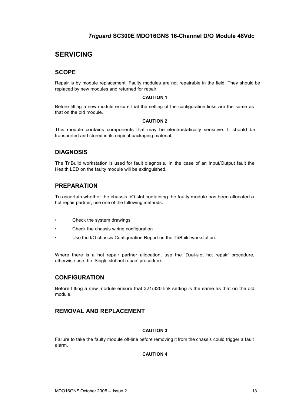 Servicing | Rockwell Automation MDO16GNS 16-Channel Digital Output Module 48Vdc User Manual | Page 13 / 16