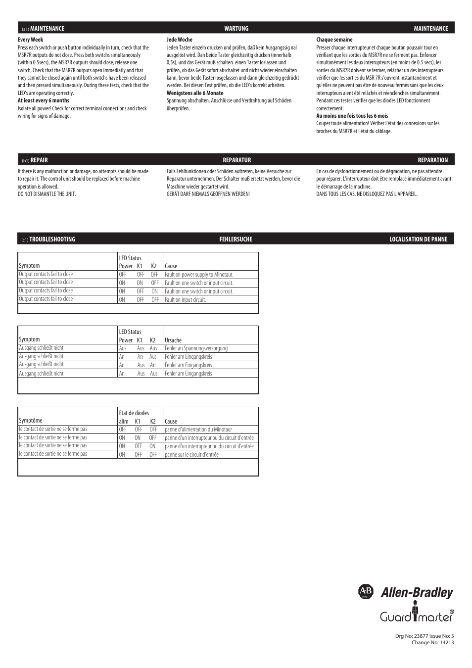 Rockwell Automation 440R MSR7R Minotaur Safety Relay User Manual | Page 4 / 4