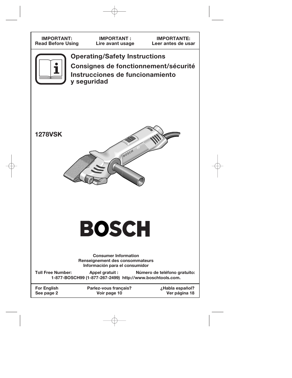Bosch 1278VSK User Manual | 28 pages
