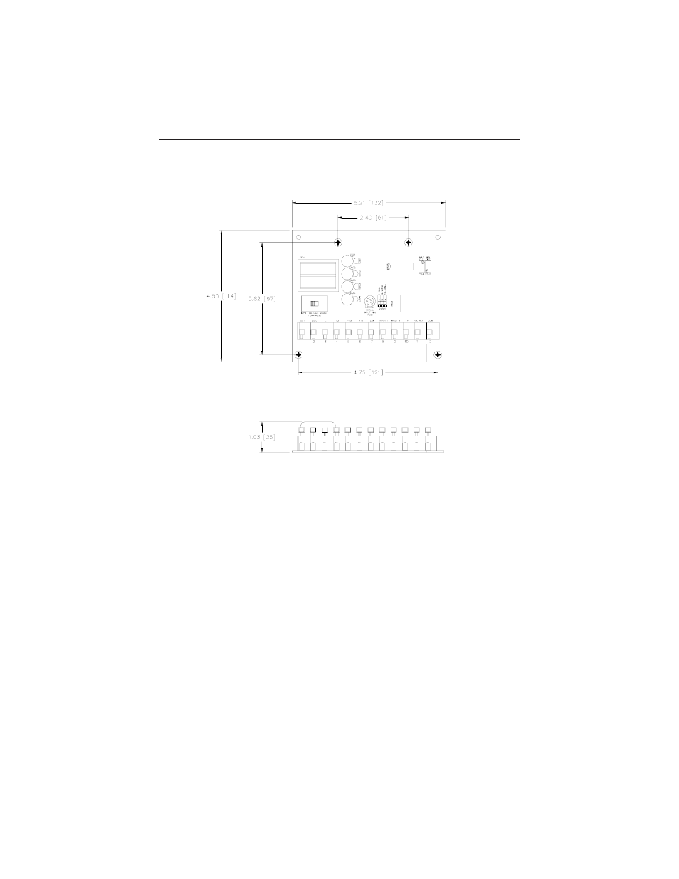 Dimensions | Rockwell Automation DC3R Isolation Option Board User Manual | Page 9 / 24