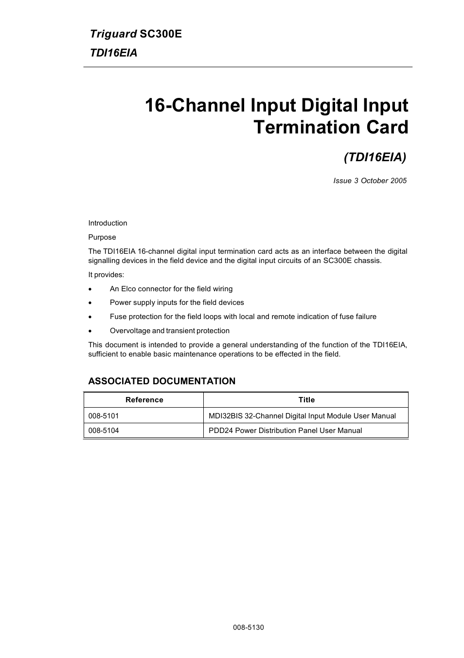 Rockwell Automation TDI16EIA 16-Channel Digital Input Termination Card User Manual | 11 pages