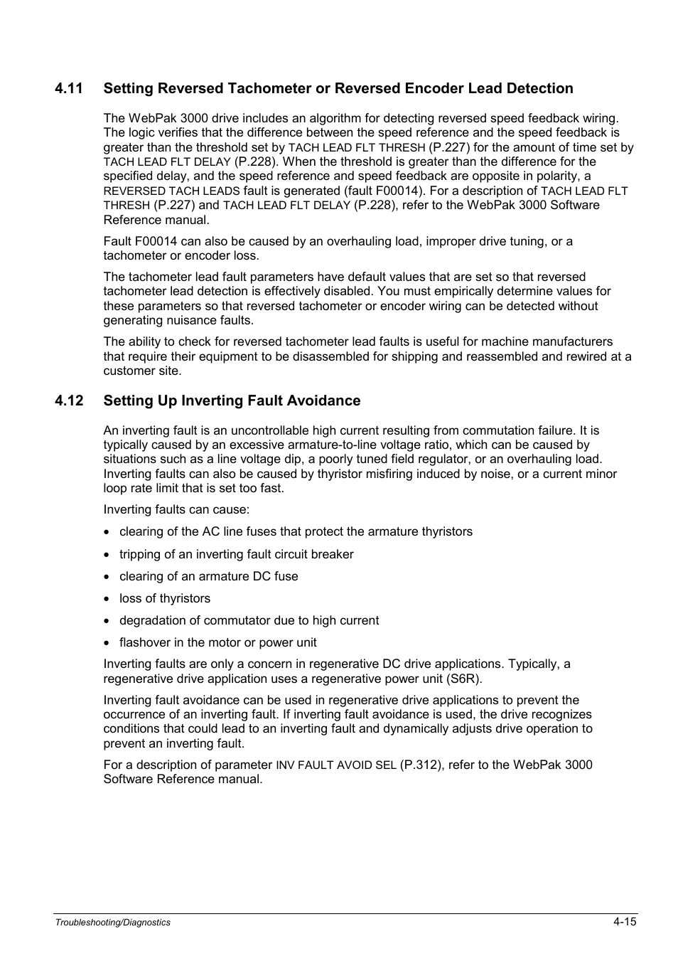 12 setting up inverting fault avoidance | Rockwell Automation WebPak 3000  DC Drives Hardware Reference, Installation and Troubleshooting User Manual | Page 57 / 92