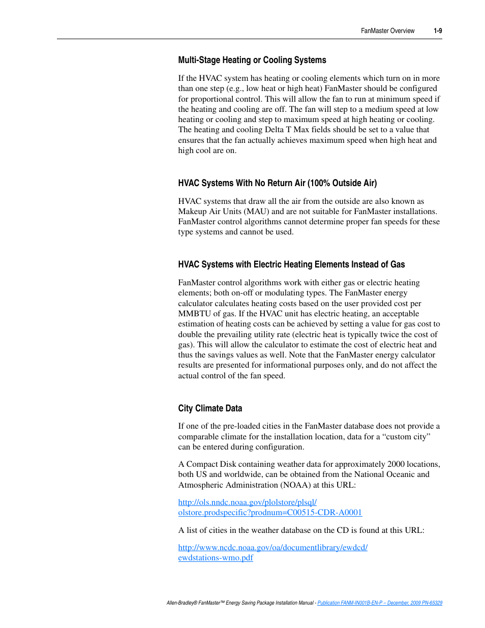 Rockwell Automation FANM FanMaster Energy Saving Package User Manual | Page 15 / 124