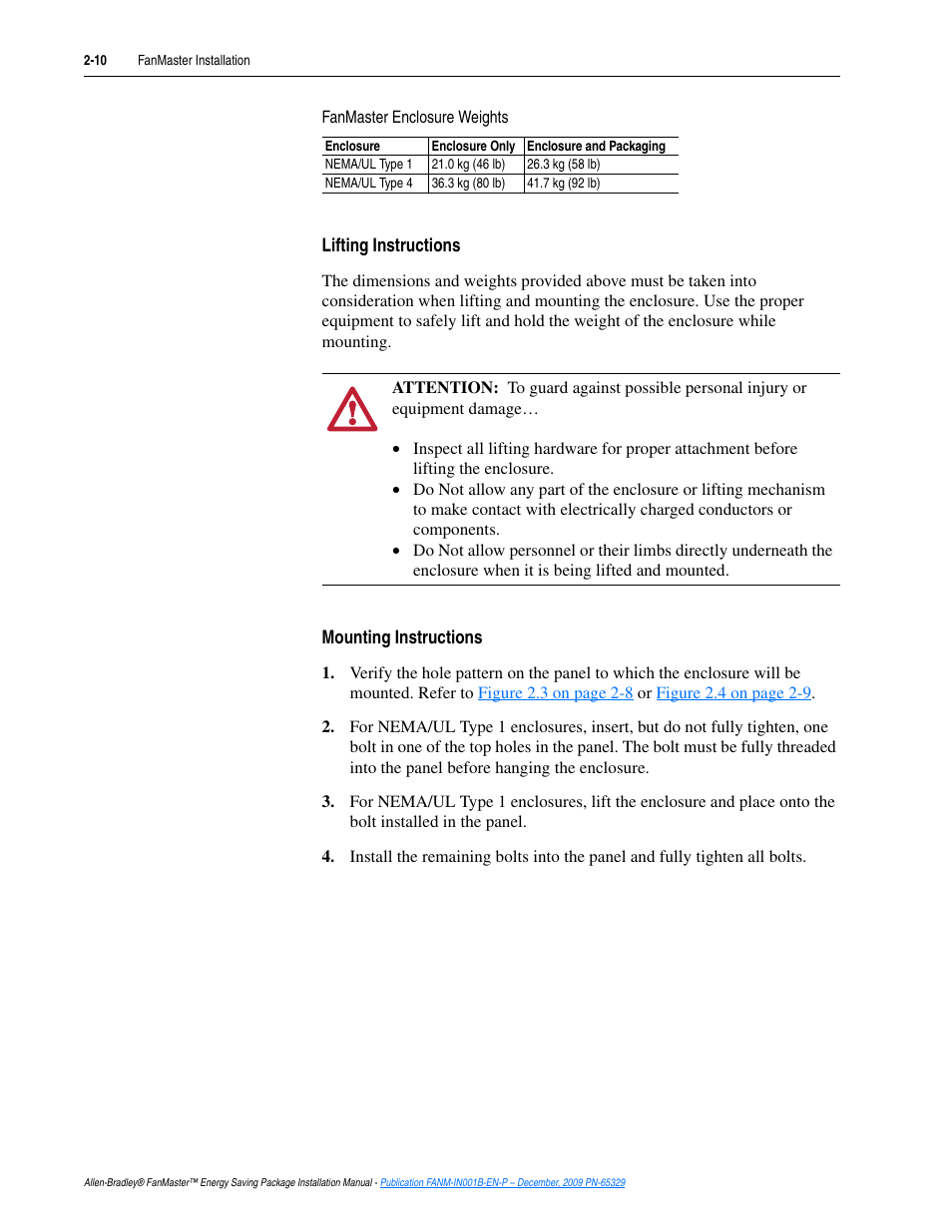 Rockwell Automation FANM FanMaster Energy Saving Package User Manual | Page 28 / 124