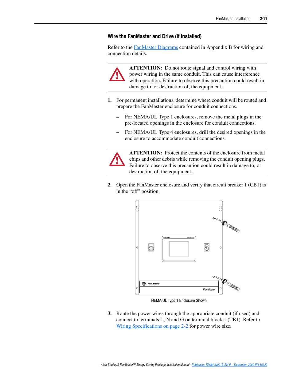 Rockwell Automation FANM FanMaster Energy Saving Package User Manual | Page 29 / 124