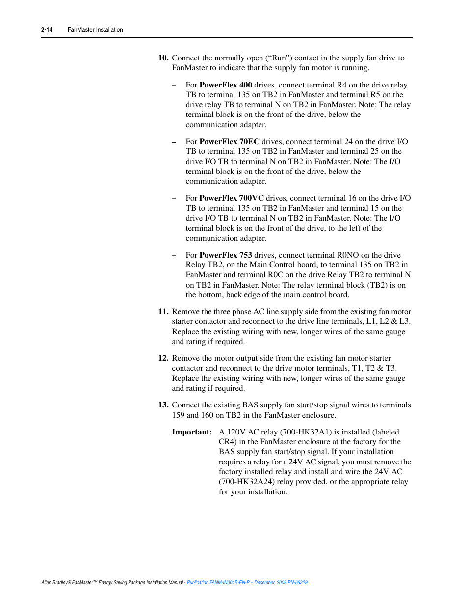 Continue with step | Rockwell Automation FANM FanMaster Energy Saving Package User Manual | Page 32 / 124