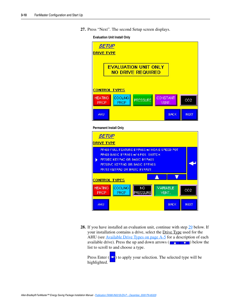 Rockwell Automation FANM FanMaster Energy Saving Package User Manual | Page 46 / 124