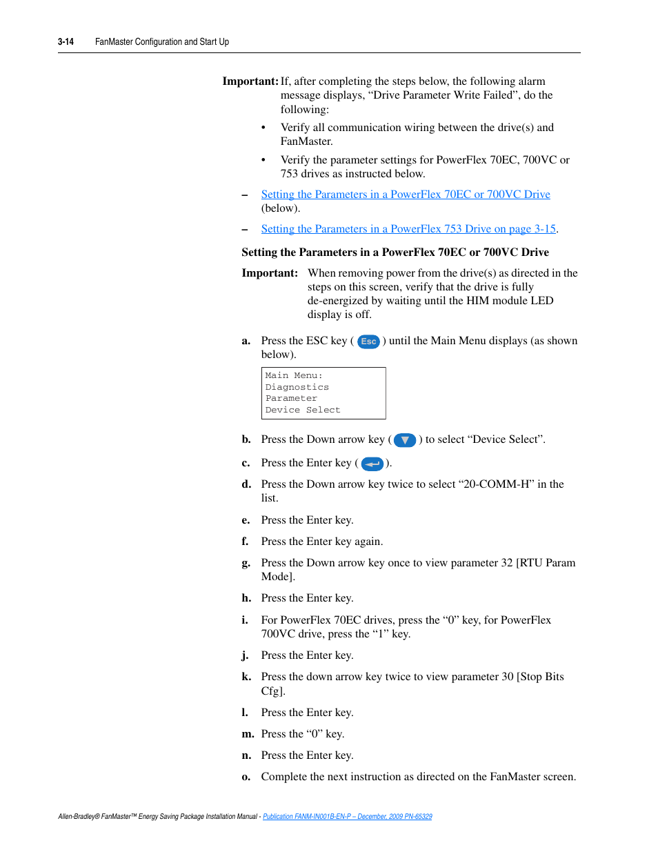 Rockwell Automation FANM FanMaster Energy Saving Package User Manual | Page 50 / 124