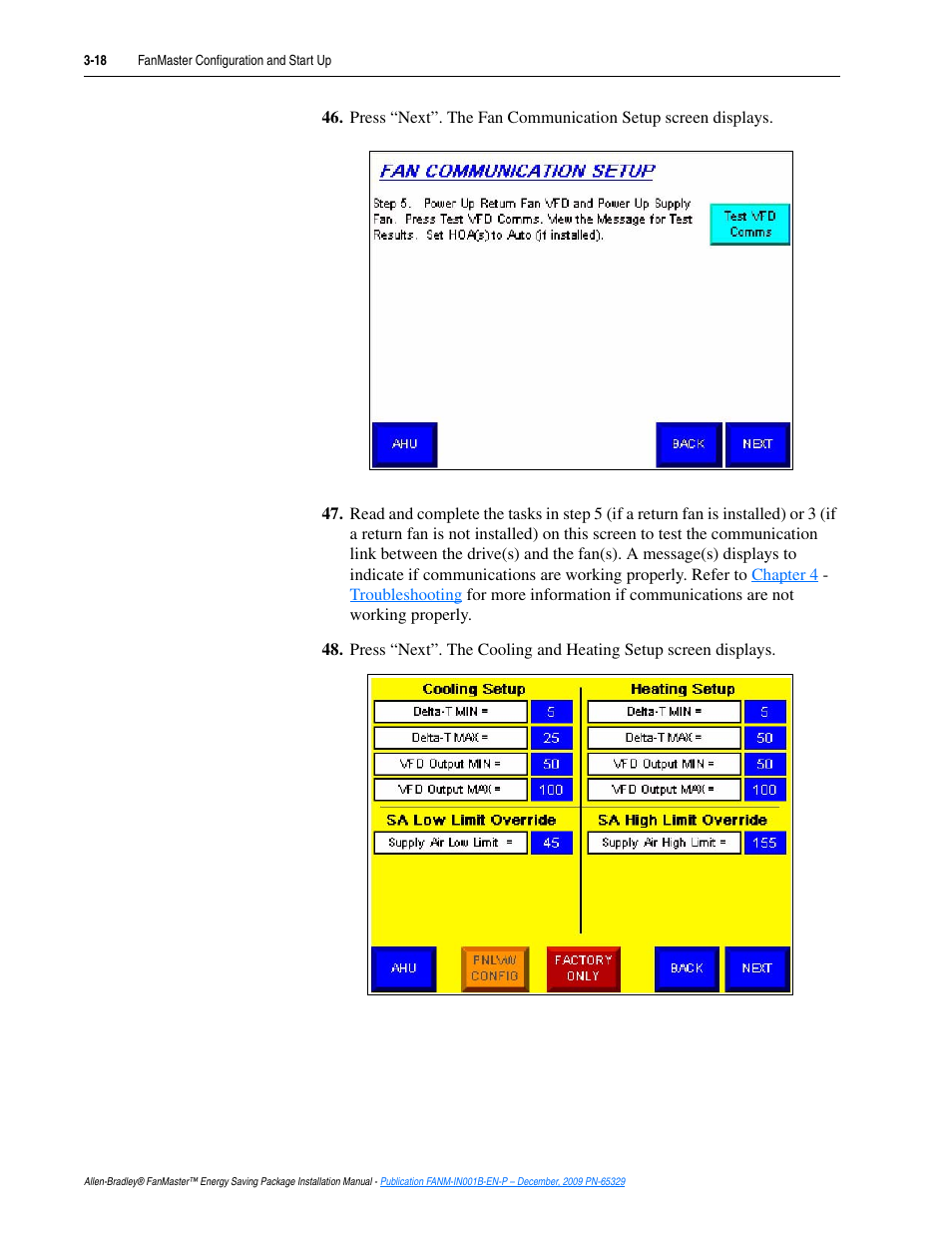 Th step | Rockwell Automation FANM FanMaster Energy Saving Package User Manual | Page 54 / 124