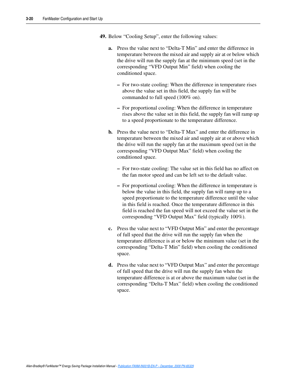 Rockwell Automation FANM FanMaster Energy Saving Package User Manual | Page 56 / 124