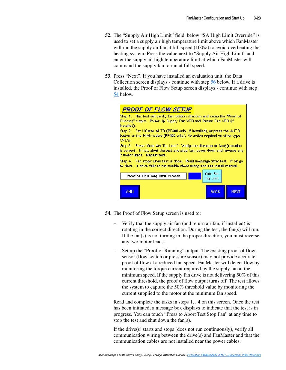 Rockwell Automation FANM FanMaster Energy Saving Package User Manual | Page 59 / 124