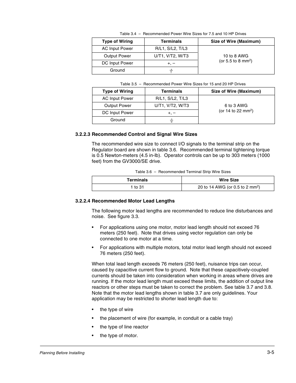 Rockwell Automation GV3000/SE AC Drive 1-20HP, 230VAC Ver. 6.04 Hdwe Ref, Install, Troubleshooting User Manual | Page 33 / 82