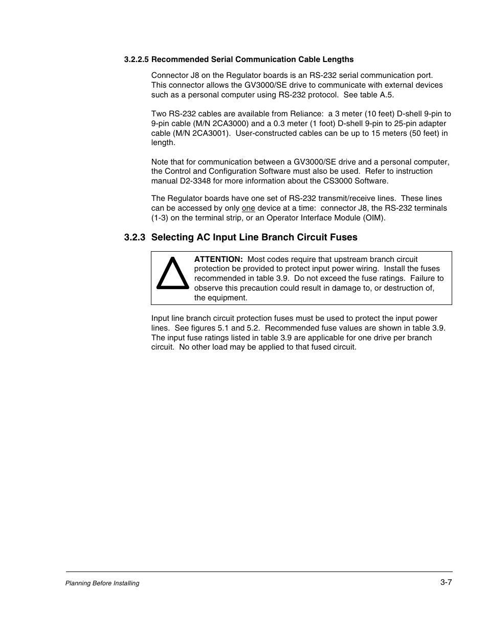 Rockwell Automation GV3000/SE AC Drive 1-20HP, 230VAC Ver. 6.04 Hdwe Ref, Install, Troubleshooting User Manual | Page 35 / 82
