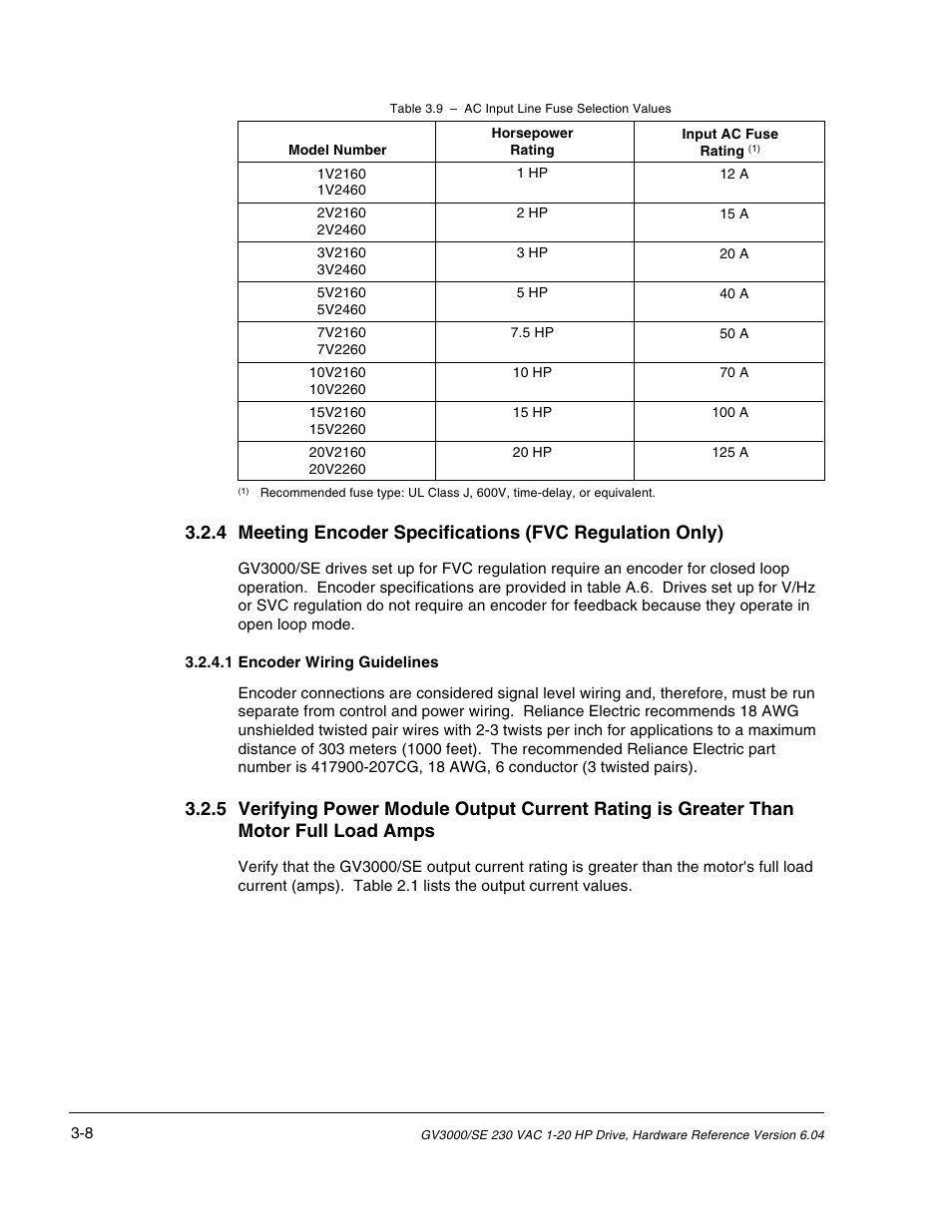 Rockwell Automation GV3000/SE AC Drive 1-20HP, 230VAC Ver. 6.04 Hdwe Ref, Install, Troubleshooting User Manual | Page 36 / 82