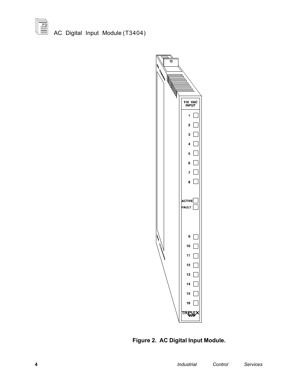 Rockwell Automation T3404 ICS Regent AC Digital Input Module 110 VAC User Manual | Page 4 / 16