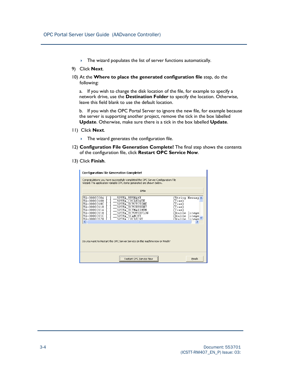 Rockwell Automation AADvance Controller OPC Portal Server User Manual | Page 30 / 36