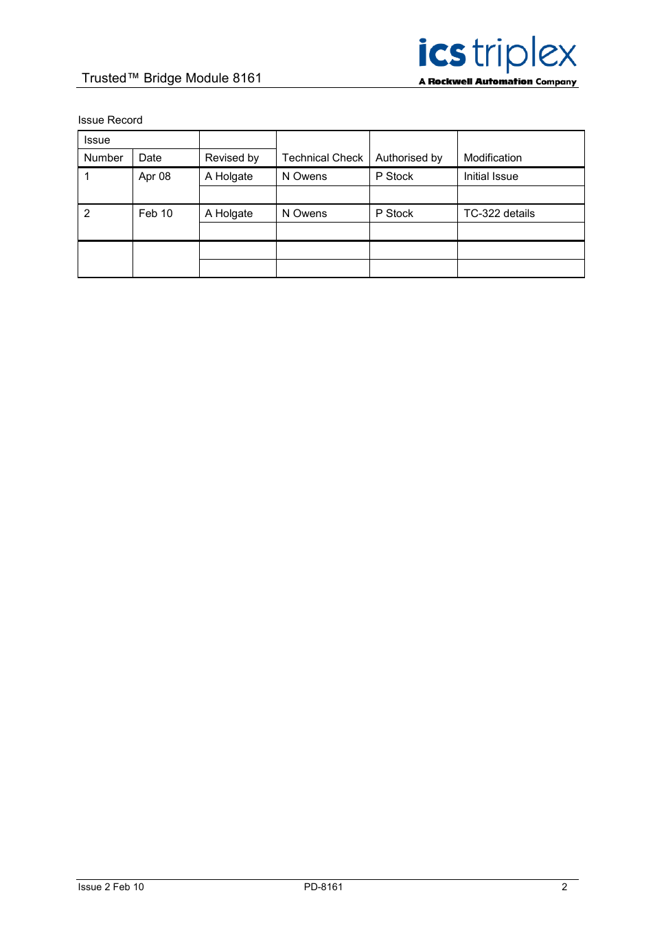 Trusted™ bridge module 8161 | Rockwell Automation SC300E Trusted Bridge Module User Manual | Page 2 / 43