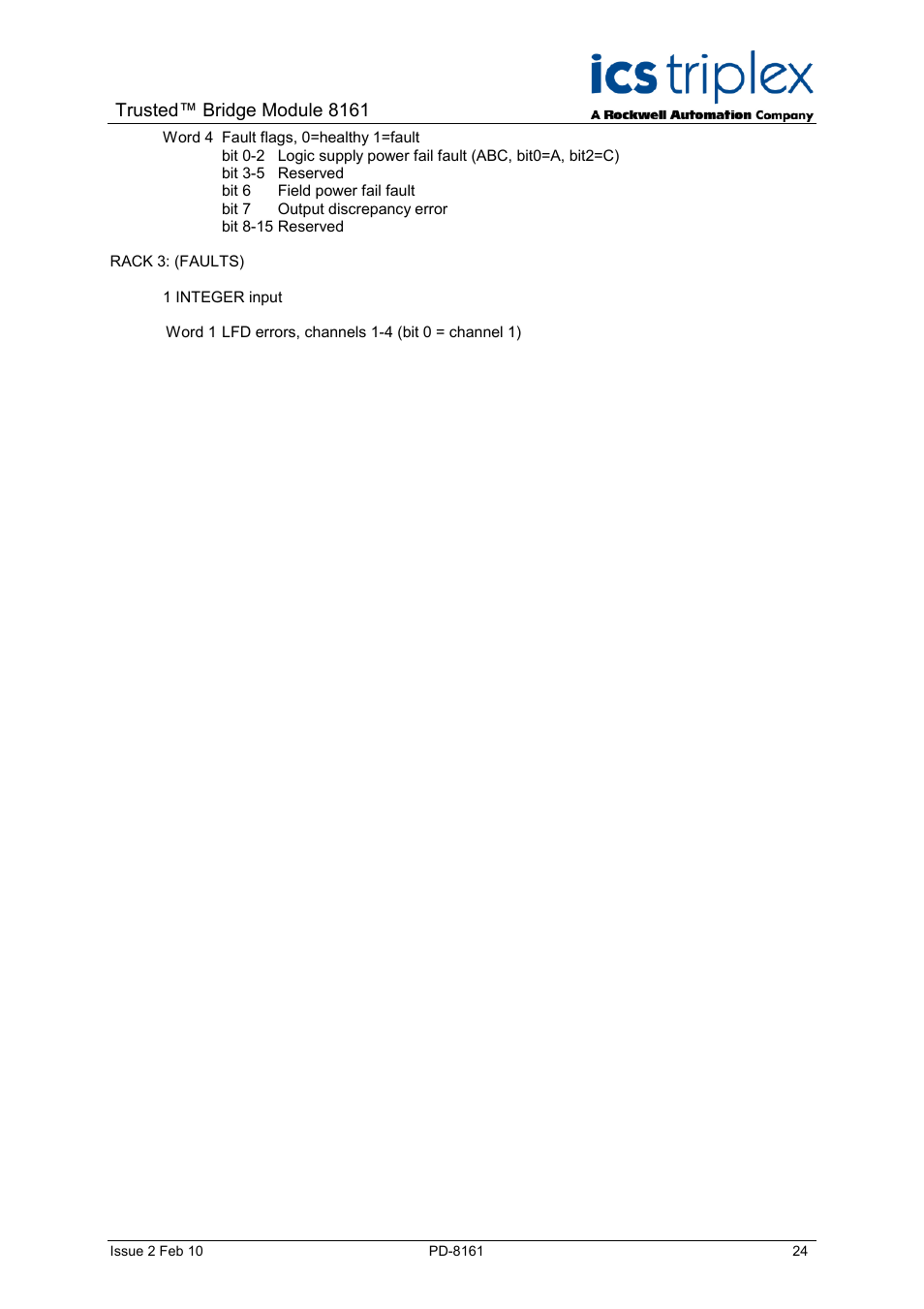 Trusted™ bridge module 8161 | Rockwell Automation SC300E Trusted Bridge Module User Manual | Page 24 / 43