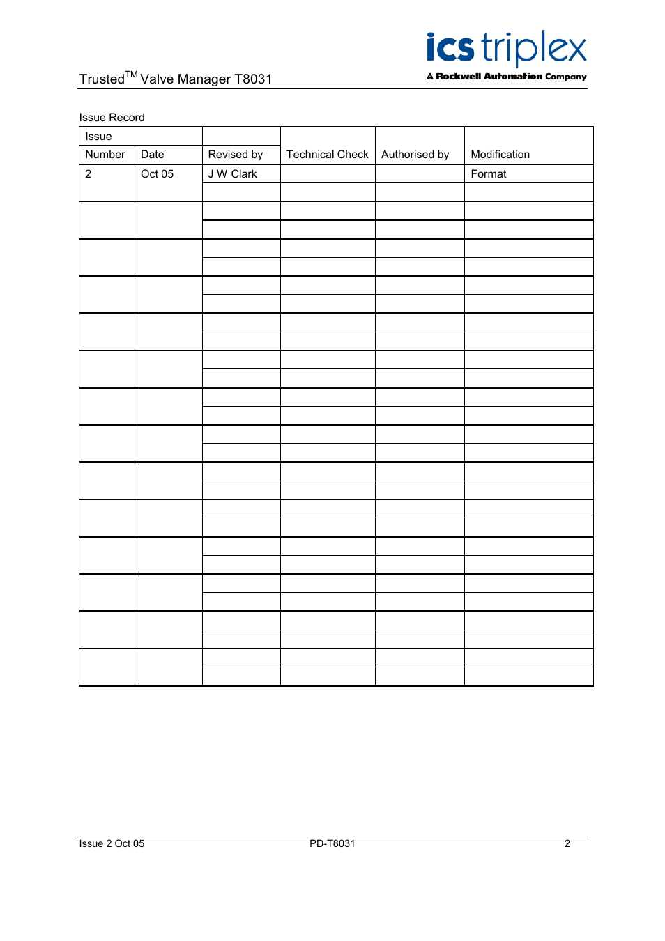 Trusted, Valve manager t8031 | Rockwell Automation T8031  Trusted Valve Manager User Manual | Page 2 / 50
