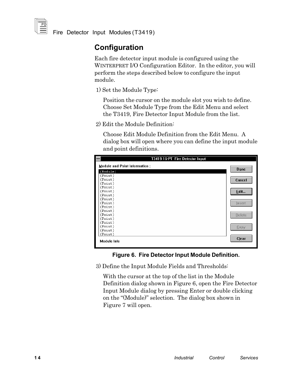 Configuration | Rockwell Automation T3419 ICS Regent Fire Detector Input User Manual | Page 14 / 21