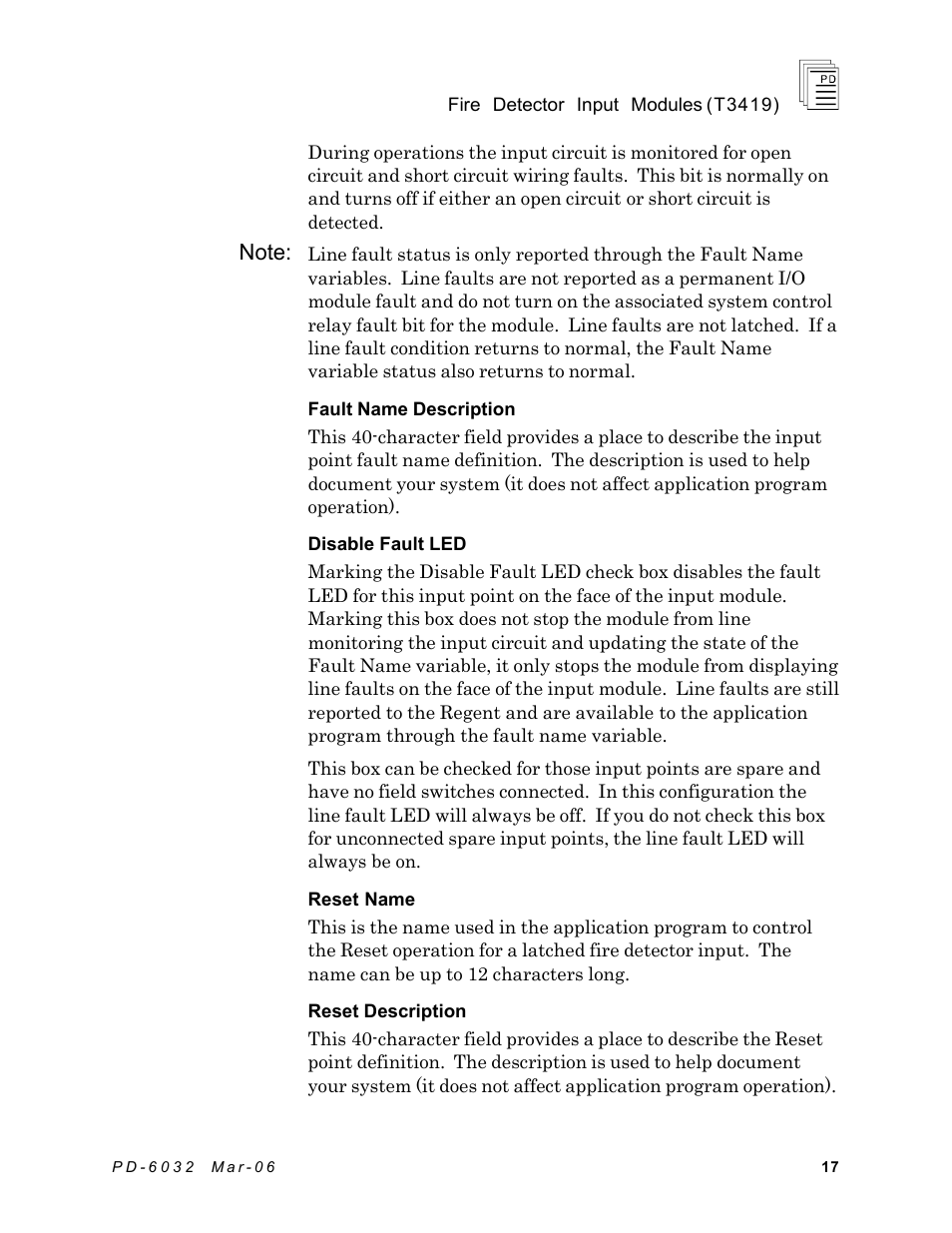 Rockwell Automation T3419 ICS Regent Fire Detector Input User Manual | Page 17 / 21