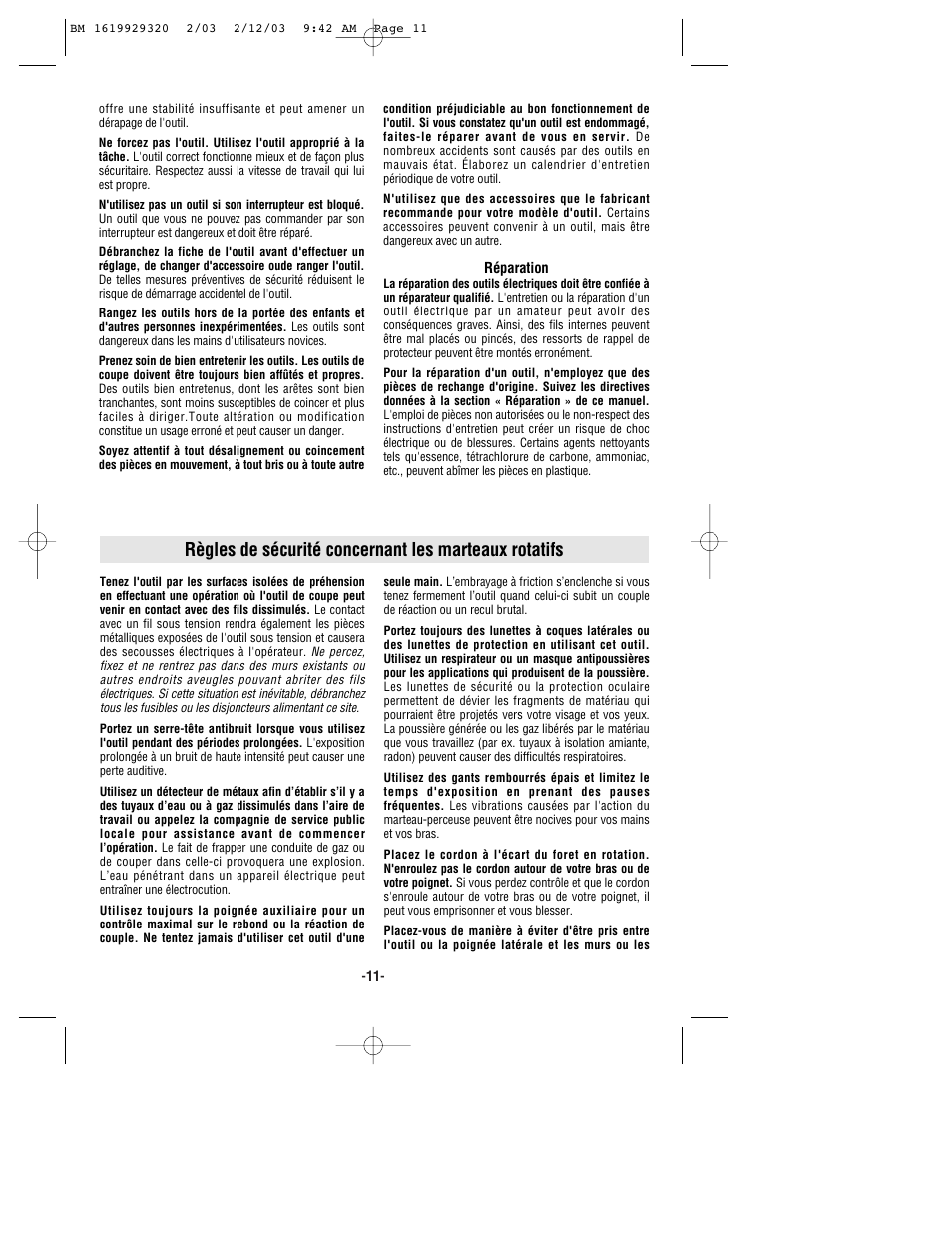 Bosch 11222EVSG User Manual | Page 11 / 28