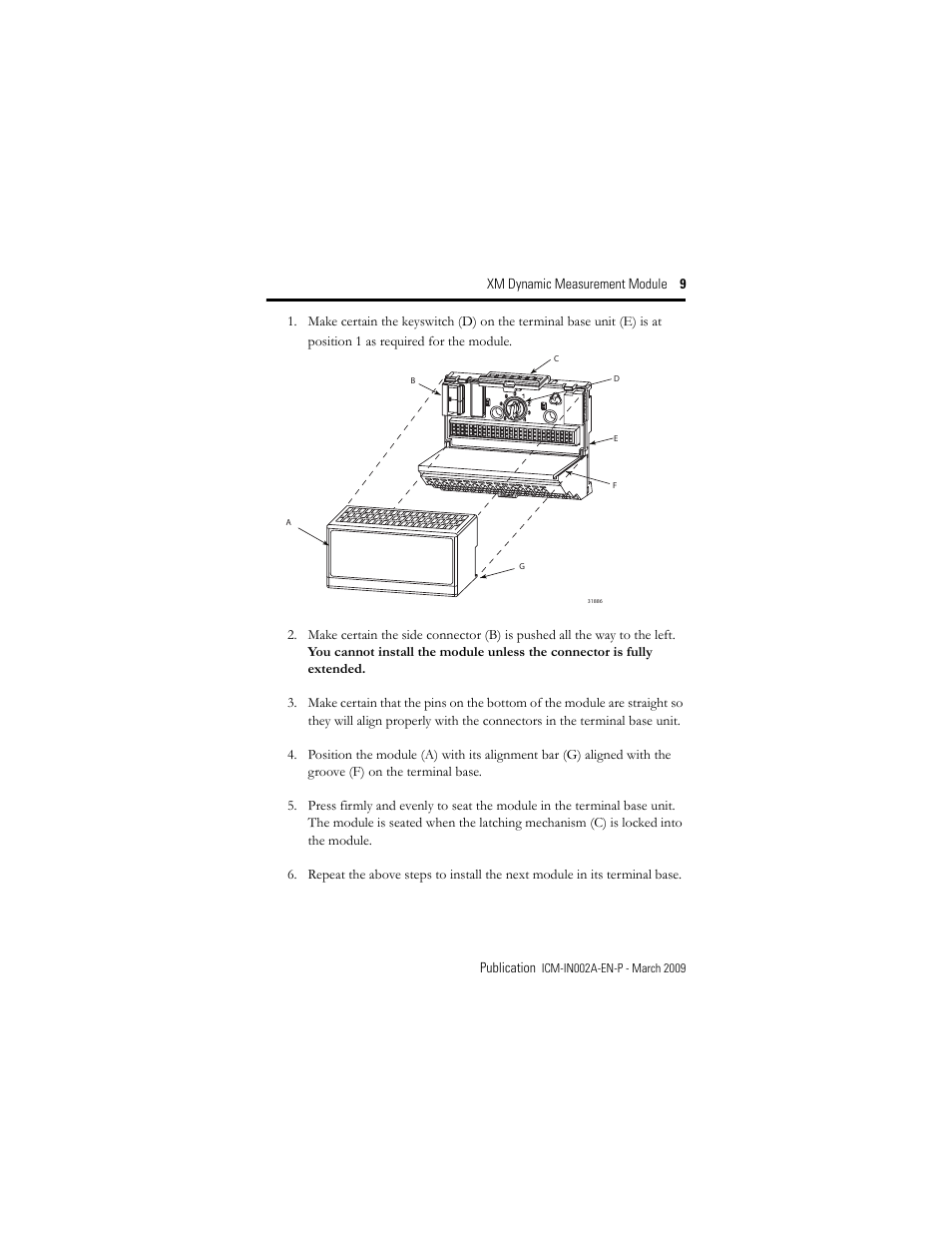 Rockwell Automation 1440-DYN02-01RJ XM Dynamic Measurement Module User Manual | Page 9 / 20