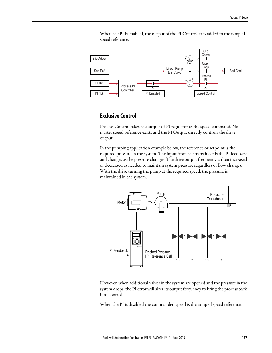 Exclusive control | Rockwell Automation 20B PowerFlex 70, PowerFlex 700 Reference Manual User Manual | Page 137 / 214