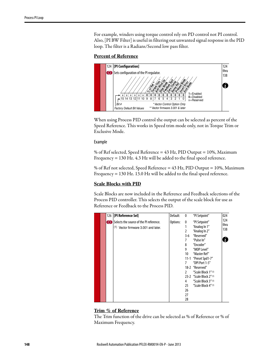 Rockwell Automation 20B PowerFlex 70, PowerFlex 700 Reference Manual User Manual | Page 148 / 214