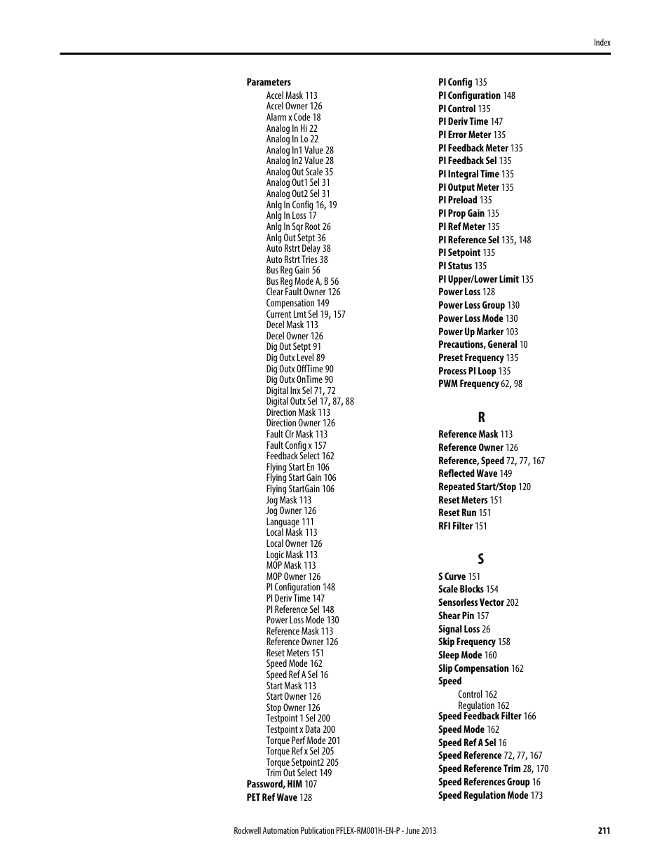 Rockwell Automation 20B PowerFlex 70, PowerFlex 700 Reference Manual User Manual | Page 211 / 214