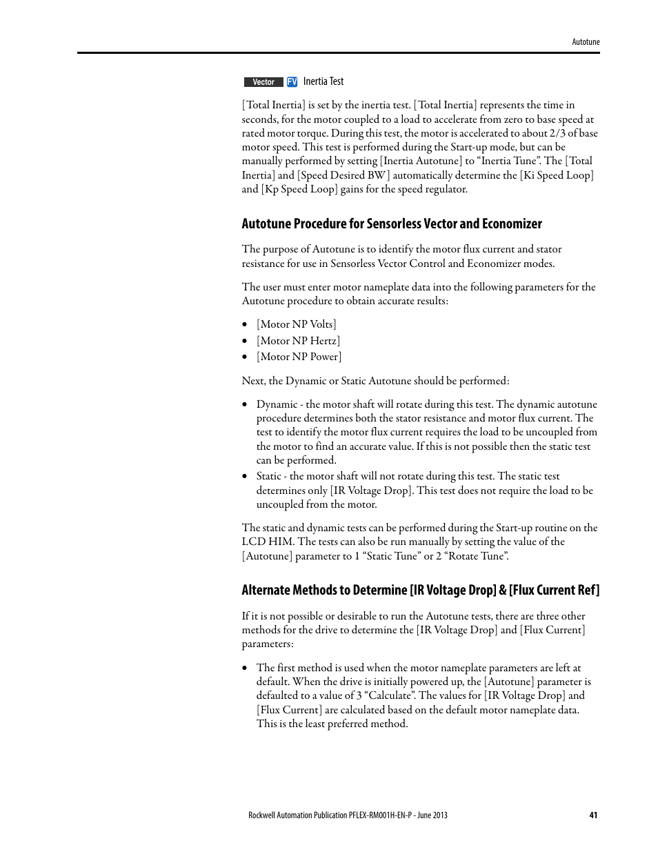 Rockwell Automation 20B PowerFlex 70, PowerFlex 700 Reference Manual User Manual | Page 41 / 214