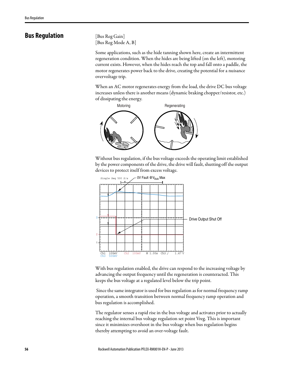 Bus regulation | Rockwell Automation 20B PowerFlex 70, PowerFlex 700 Reference Manual User Manual | Page 56 / 214
