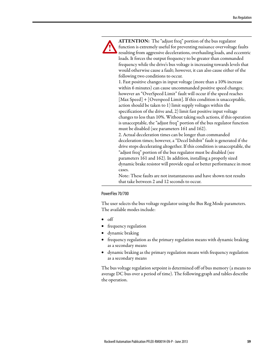 Rockwell Automation 20B PowerFlex 70, PowerFlex 700 Reference Manual User Manual | Page 59 / 214