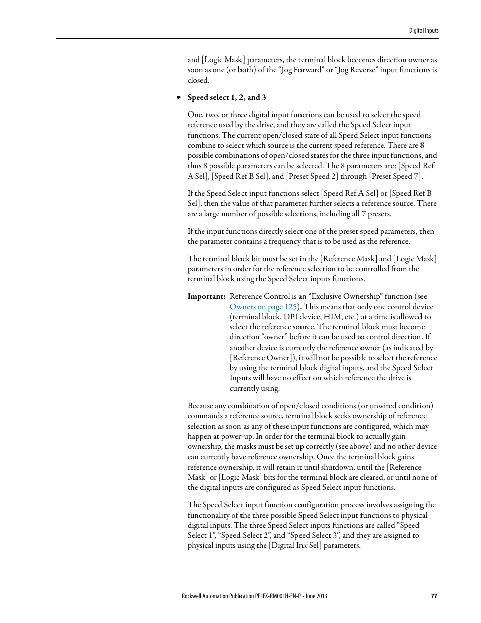 Rockwell Automation 20B PowerFlex 70, PowerFlex 700 Reference Manual User Manual | Page 77 / 214