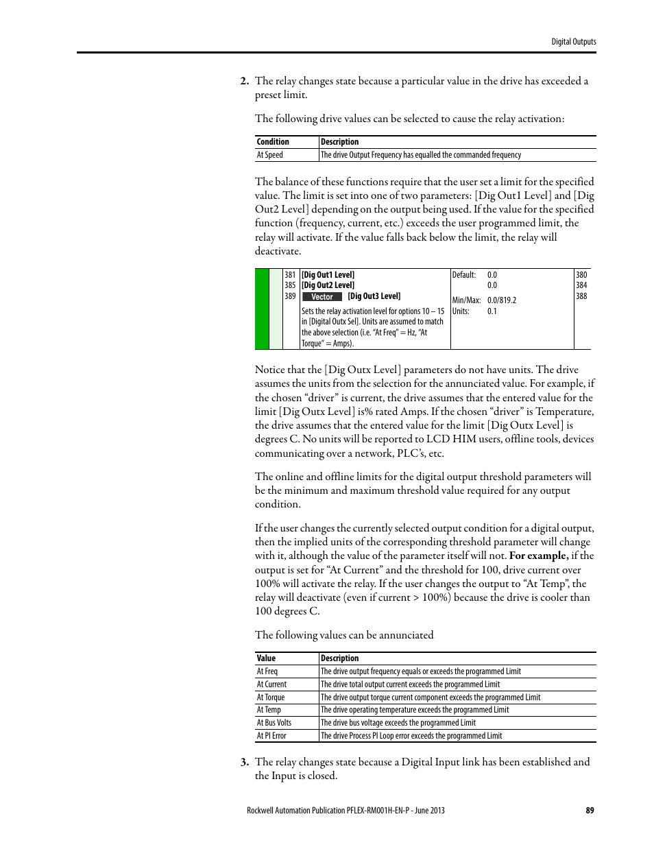 Rockwell Automation 20B PowerFlex 70, PowerFlex 700 Reference Manual User Manual | Page 89 / 214
