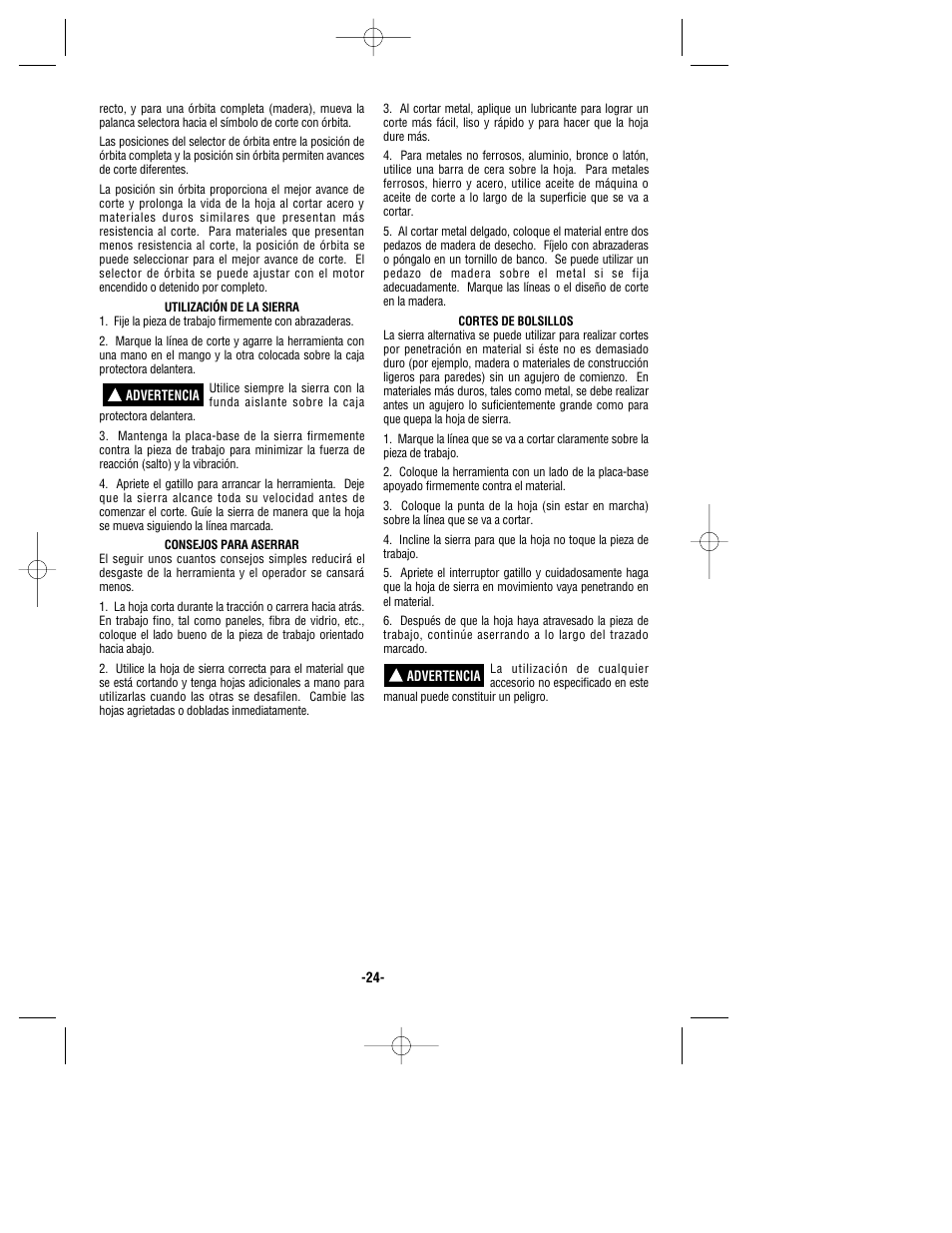 Bosch 1634VS User Manual | Page 24 / 28