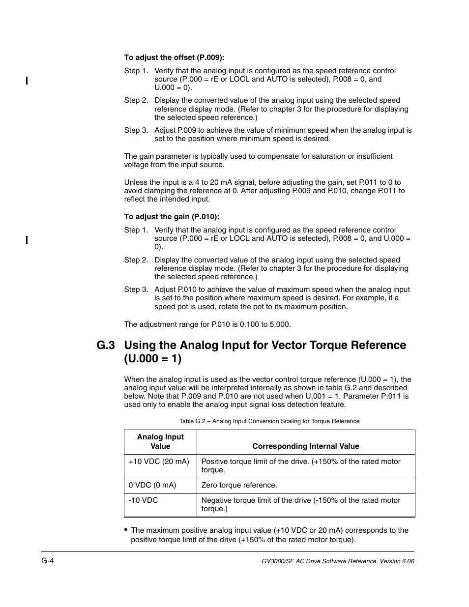 Rockwell Automation GV3000/SE AC Gen. Purpose and Vector Drive Software Start-Up and Ref. Manual User Manual | Page 214 / 232