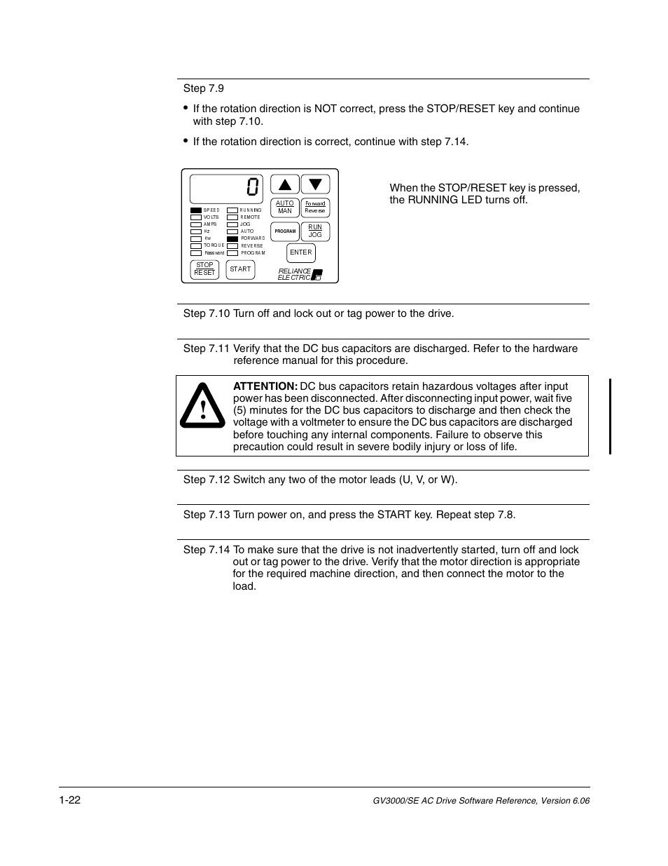 Rockwell Automation GV3000/SE AC Gen. Purpose and Vector Drive Software Start-Up and Ref. Manual User Manual | Page 36 / 232